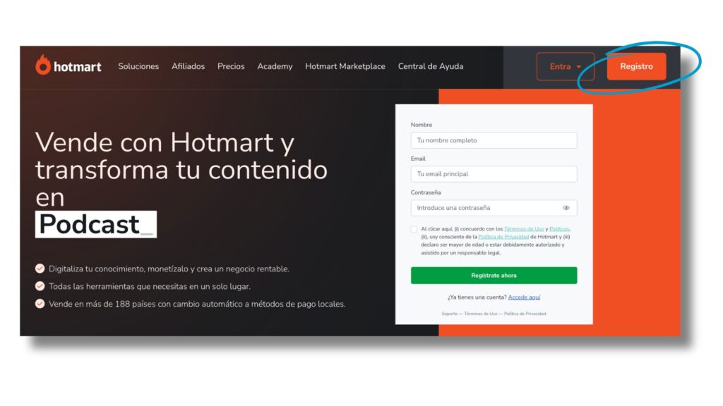 Para empezar, necesitas registrarte en Hotmart como vendedor y crear tu cuenta. Esto te dará acceso a todas las herramientas y funcionalidades que necesitas para gestionar tu curso.